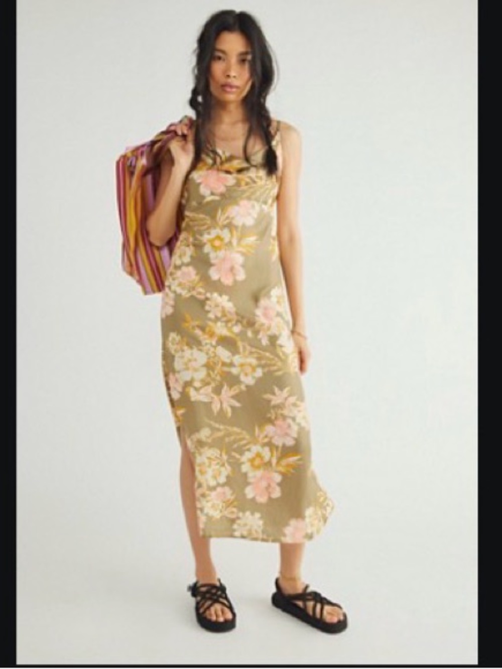 Free People Floral Midi Dress